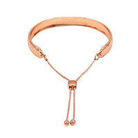 Fabienne- Hammered cuff slider bracelet